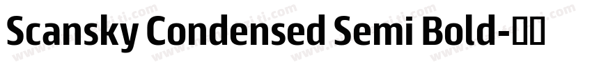 Scansky Condensed Semi Bold字体转换